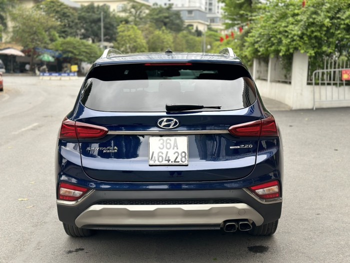 Huyndai Santafe 2.2 Premium 2019 xanh.